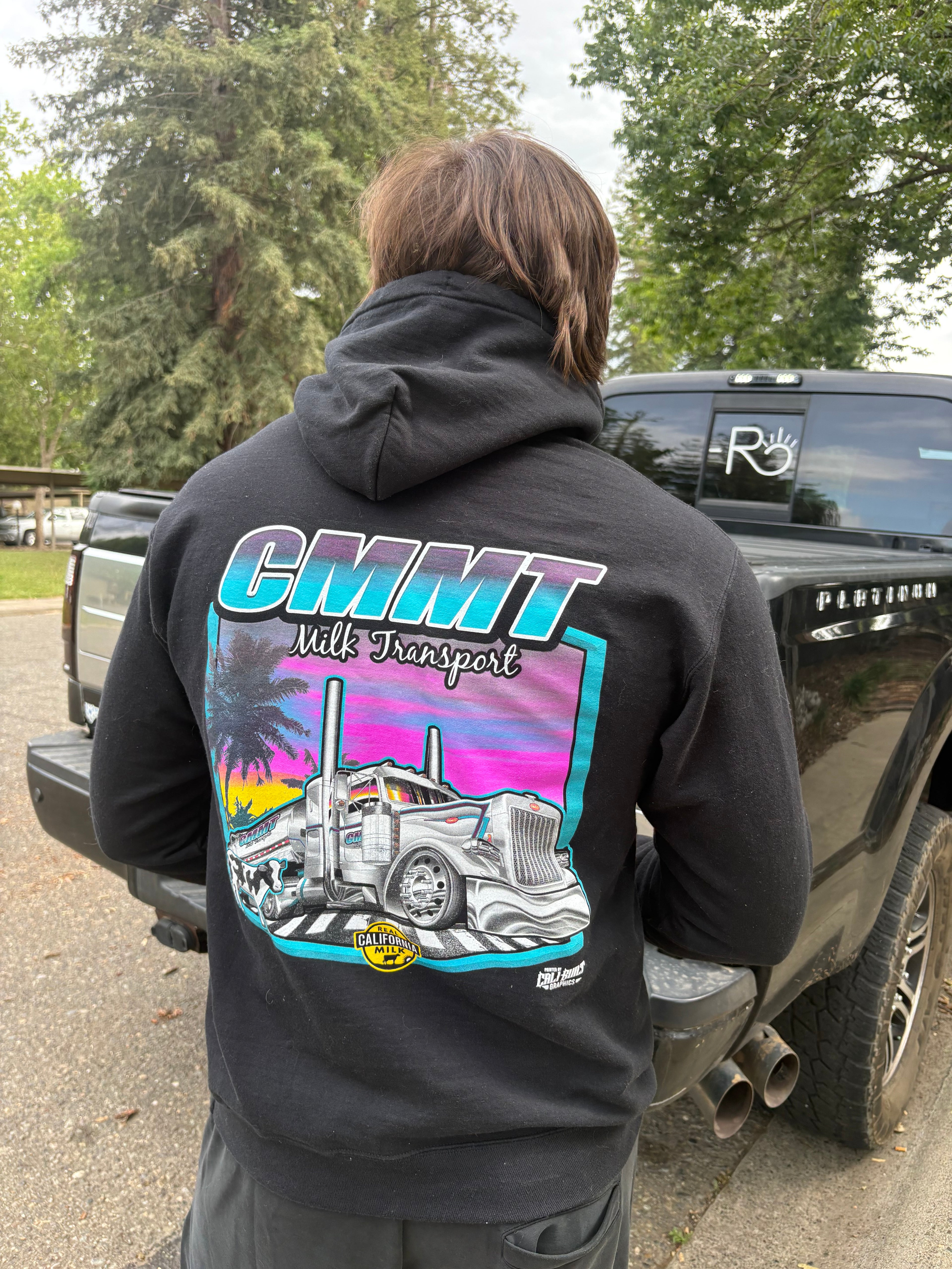 BLACK CMMT HOODIE